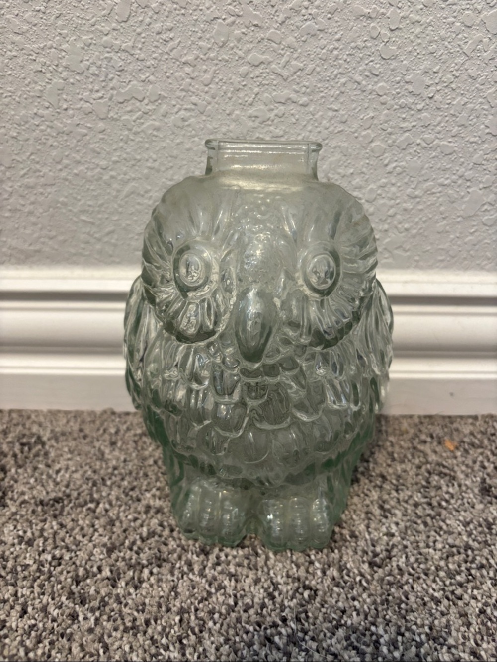 Vintage Wise Old Owl coin bank